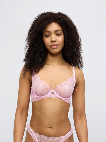 Hunkemöller Triangle Bra 'Cordelie' in Pink: front