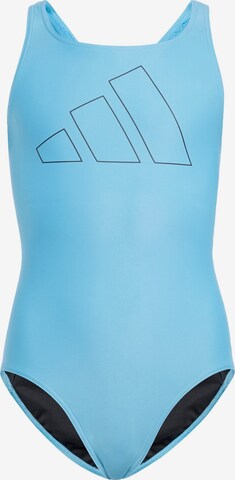 ADIDAS PERFORMANCE Athletic Swimwear 'Big Bars' in Blue: front