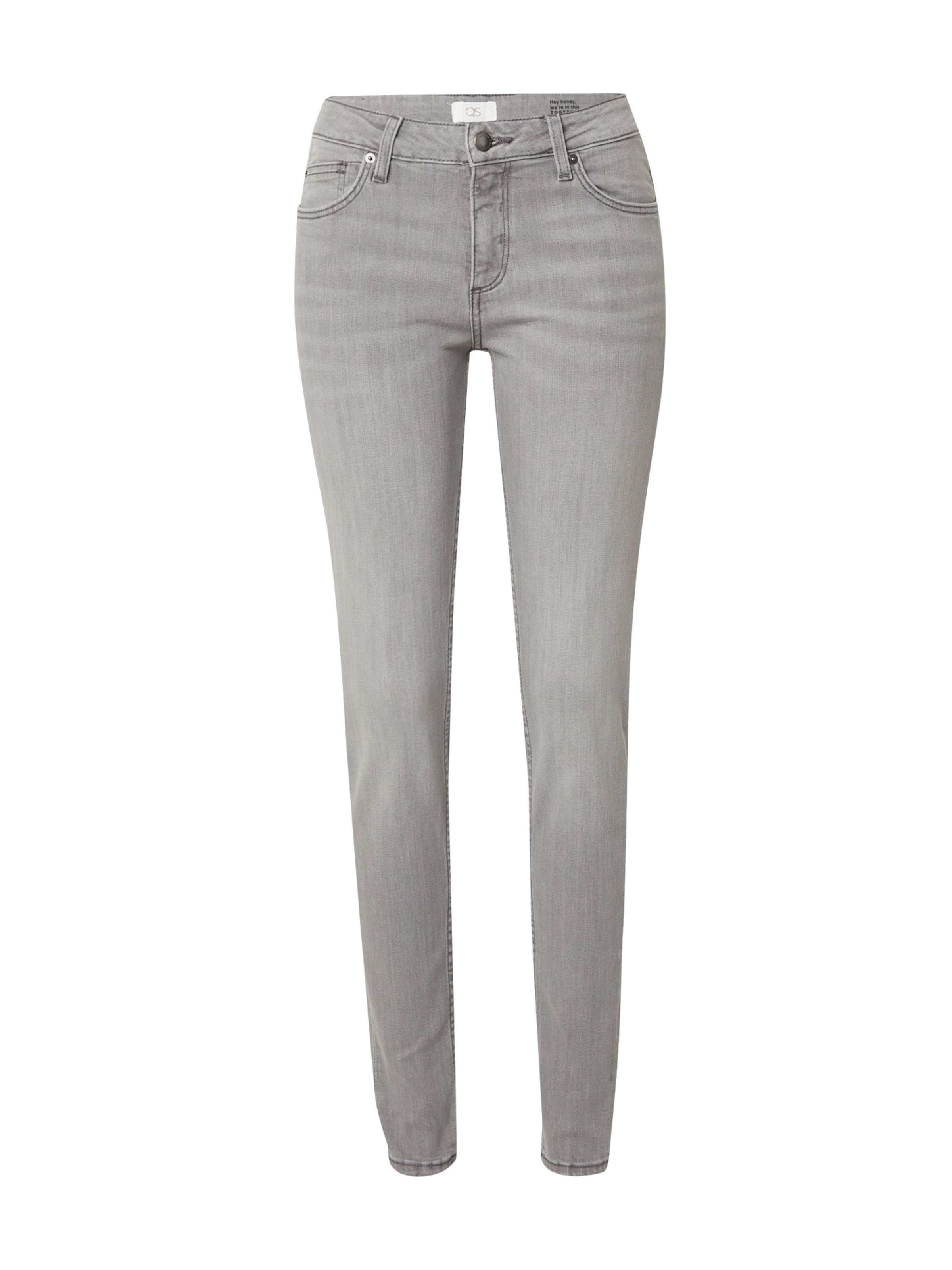 Skinny Jean 'Sadie' QS en gris : devant