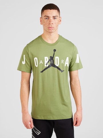 Tricou 'AIR' de la Jordan pe verde: față