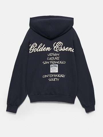 Pull&Bear Sweatshirt 'PACIFIC' in Blauw