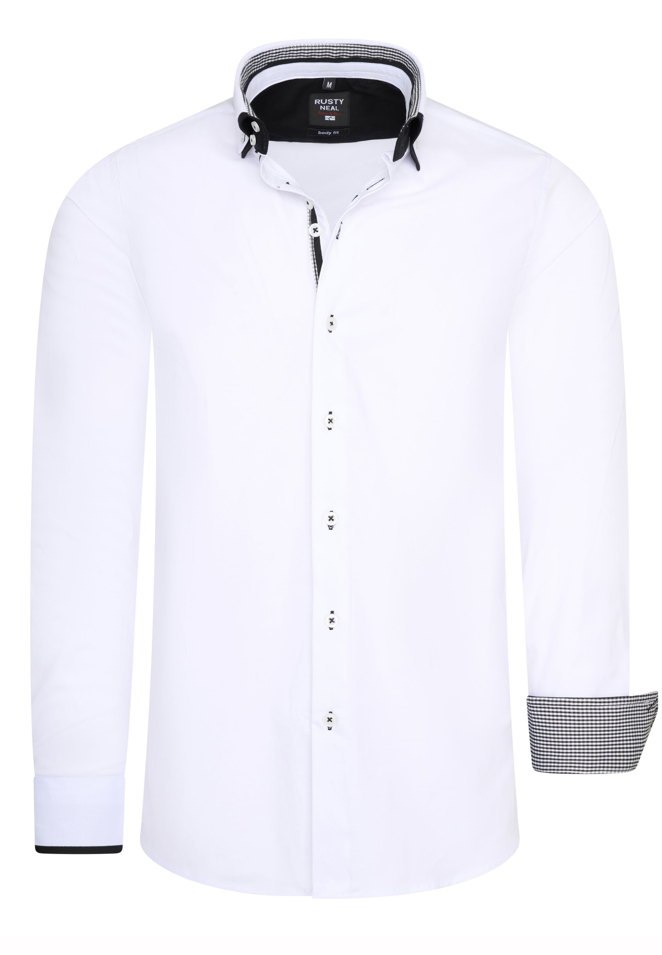 Chemise Rusty Neal en blanc : devant