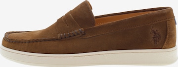U.S. POLO ASSN. Slip-ons 'Miguel' in Brown: front