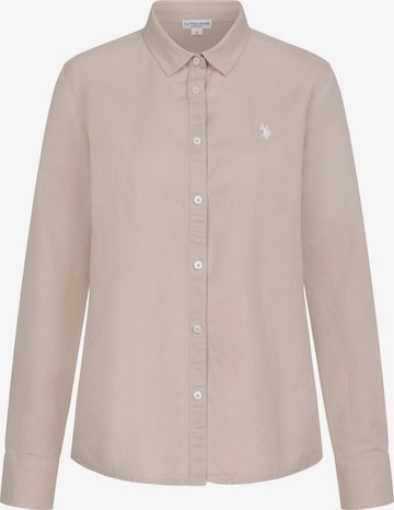 U.S. POLO ASSN. Blouse in Beige: front
