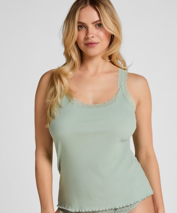 Hunkemöller Shirt body in Groen: voorkant
