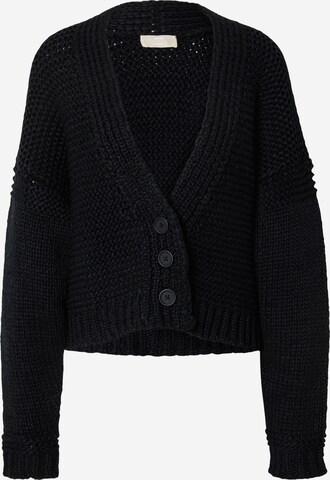 Cardigan 'Karli' LENI KLUM x ABOUT YOU en noir : devant