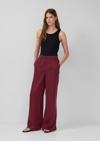 s.Oliver Wide leg Broek in Rood