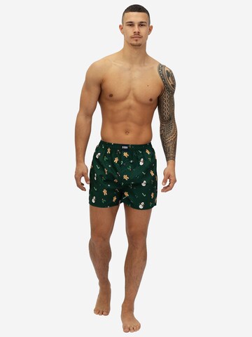 Happy Shorts Boxer shorts 'Christmas' in Blue: front