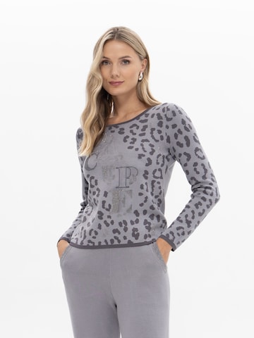 Passioni Pullover in Grau