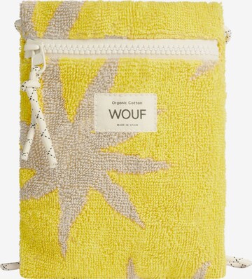 Borsa a tracolla 'Terry Towel' di Wouf in giallo: frontale