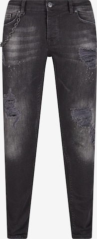 2Y Premium Regular Jeans in Zwart: voorkant