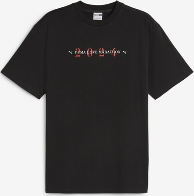 PUMA T-Shirt 'Love Marathon Grafik' in mischfarben / kirschrot / schwarz / weiß, Produktansicht