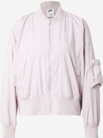 Nike Sportswear Демисезонная куртка 'ESSNTL' в Лиловый: спереди