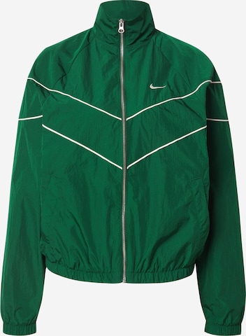 Nike Sportswear Демисезонная куртка в Зеленый: спереди
