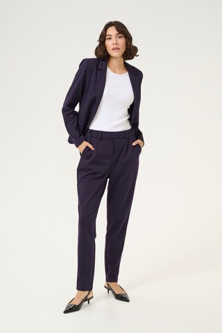 Kaffe Regular Pleat-front trousers 'KA Jenny' in Purple
