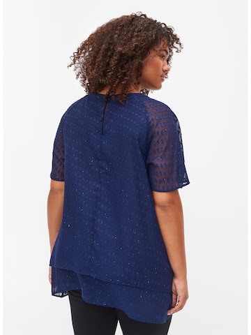 Zizzi Bluse in Blau