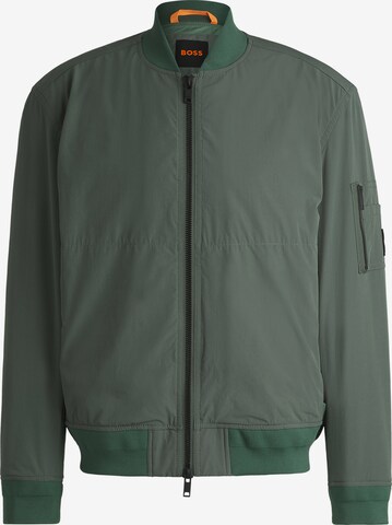BOSS Between-Season Jacket ' Obear ' in Green: front
