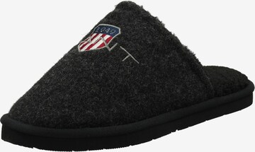 GANT Slippers in Black: front