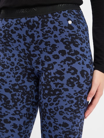 Marc Cain Flared Leggings 'Frederica' in Blauw
