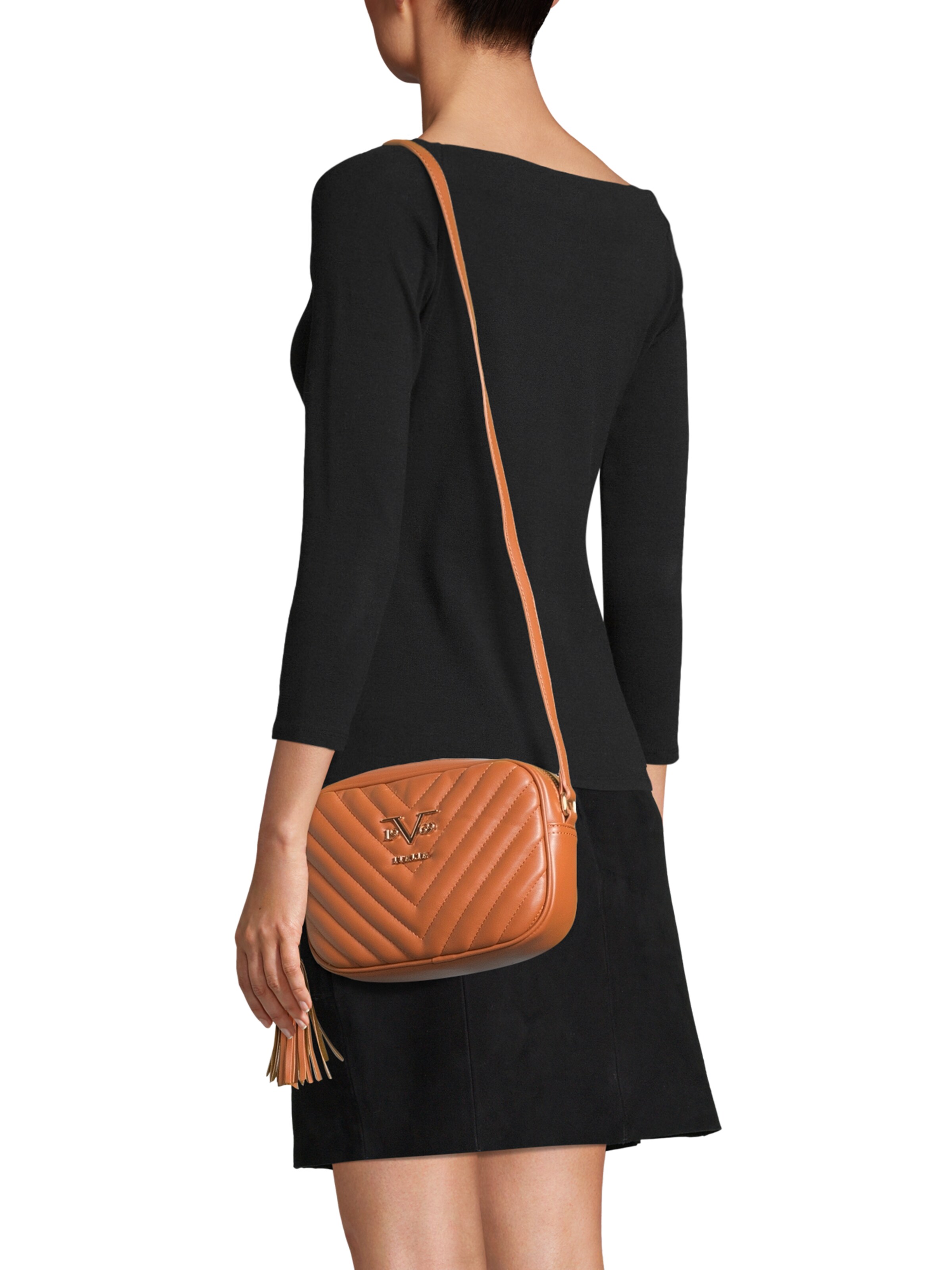 19V69 ITALIA Чанта с презрамки 'Blanch' в кафяво