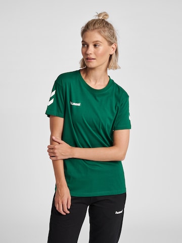 Hummel - Camiseta funcional en verde: frente