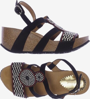 Desigual Sandalen 37 in Schwarz: predná strana