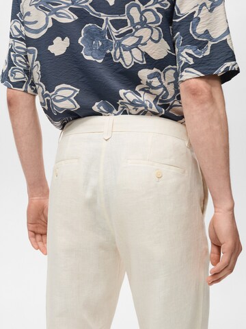 MANGO MAN Regular Hose 'OYSTER' in Weiß