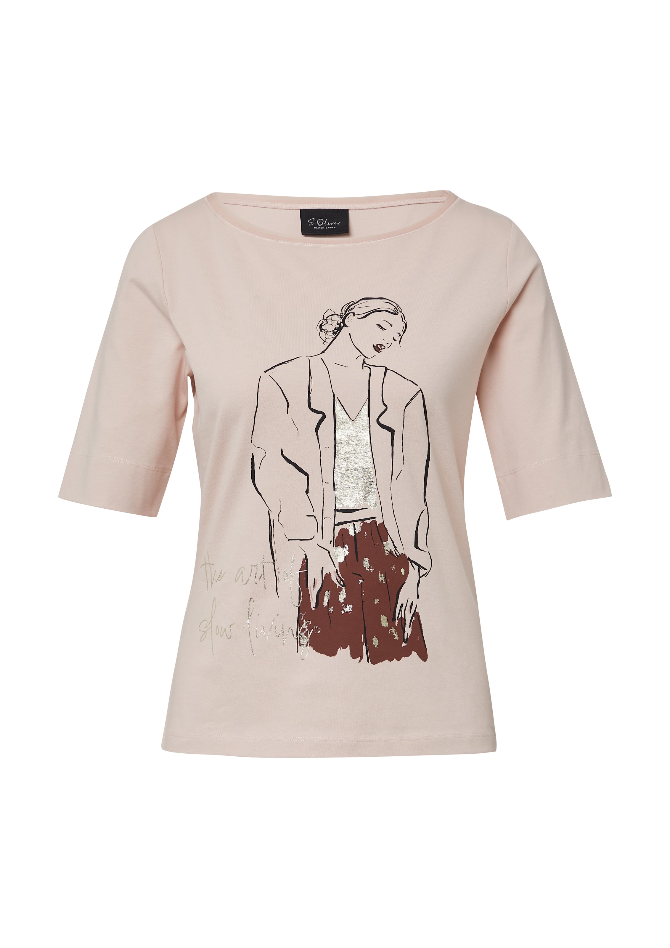 s.Oliver BLACK LABEL Shirt in Pink: Vorderseite