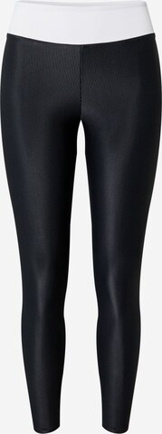 Skinny Pantaloni sport de la Onzie pe negru: față