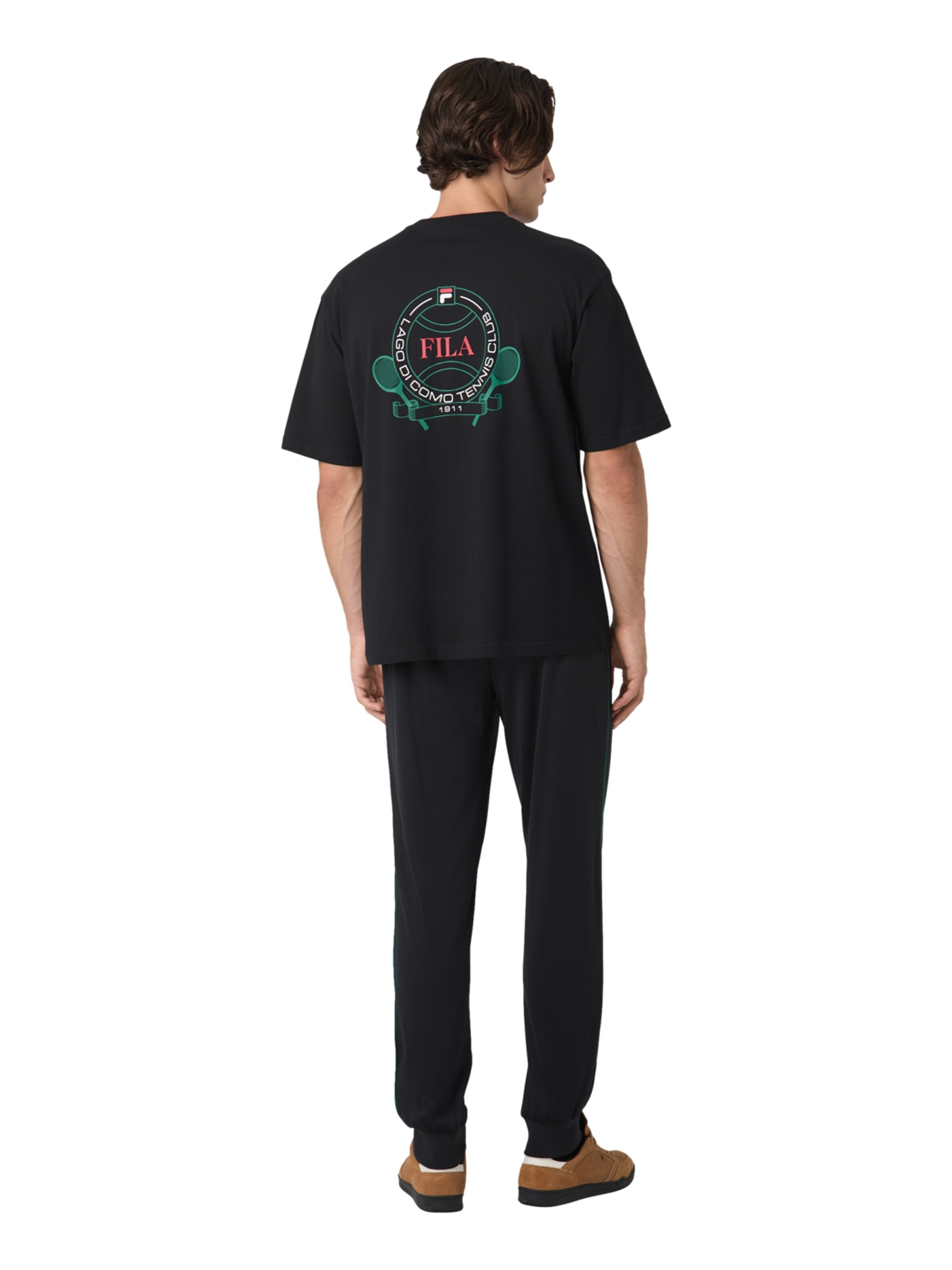 Regular Pantalon de sport 'SAGANO' FILA en noir