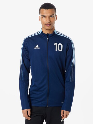 ADIDAS SPORTSWEAR Jacke 'Messi Tiro Number 10' in Blau: predná strana