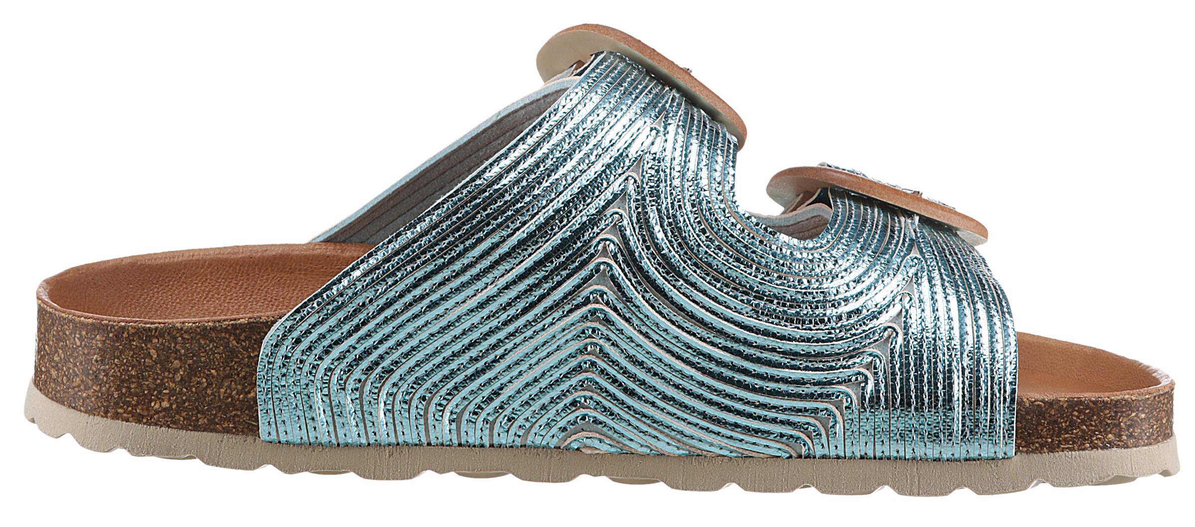 VERBENAS Mules in Blue