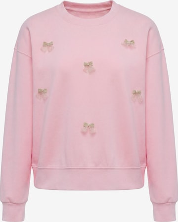 MYMO Sweatshirt 'Pop' in Roze: voorkant