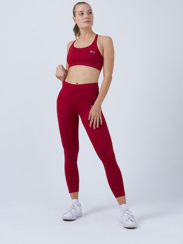 SPORTKIND - Skinny Leggings 'Leggings' en rojo: frente