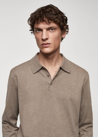 MANGO MAN Shirt 'Tens' in Brown