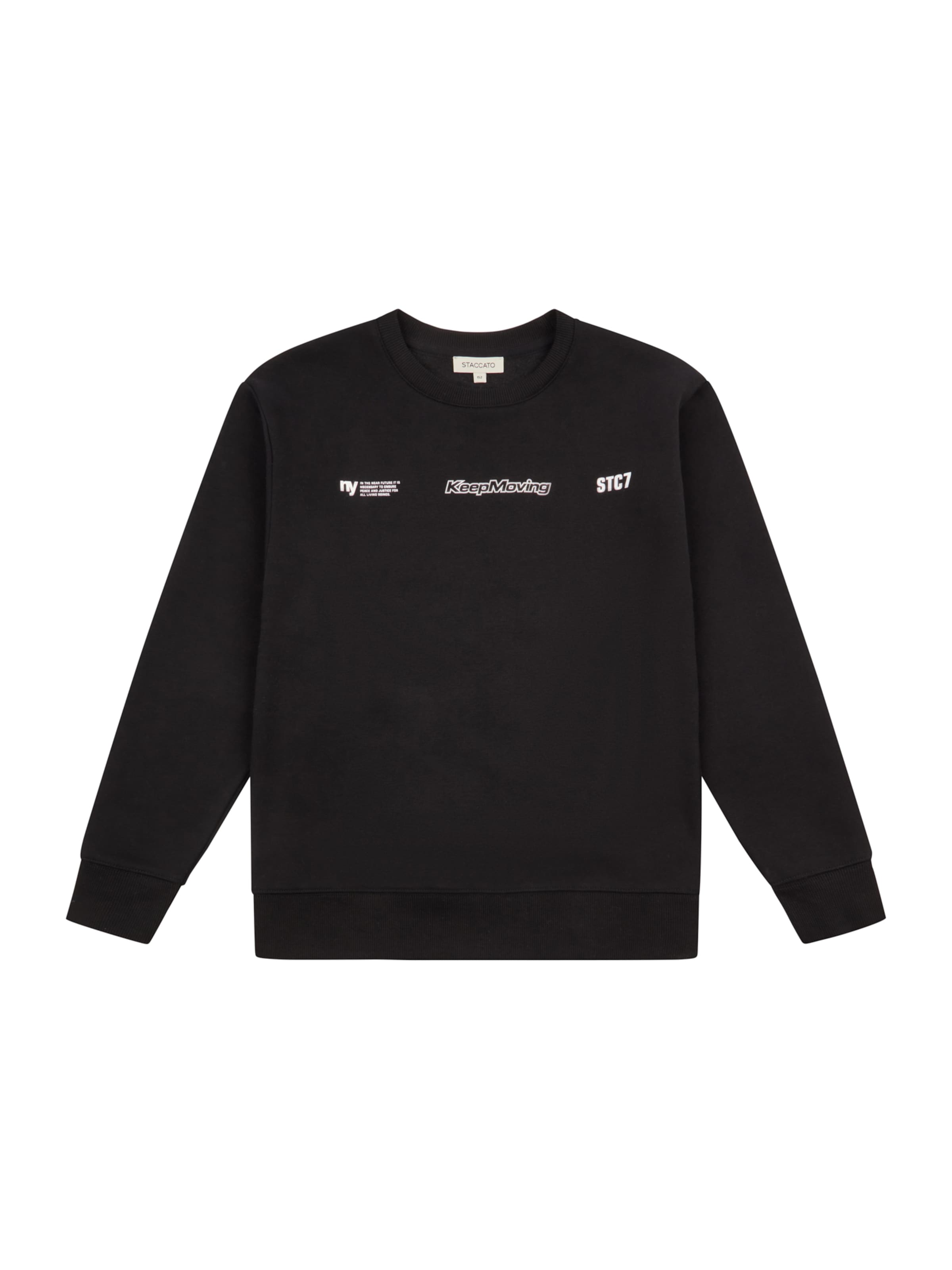 STACCATO Sweatshirt in Black: front