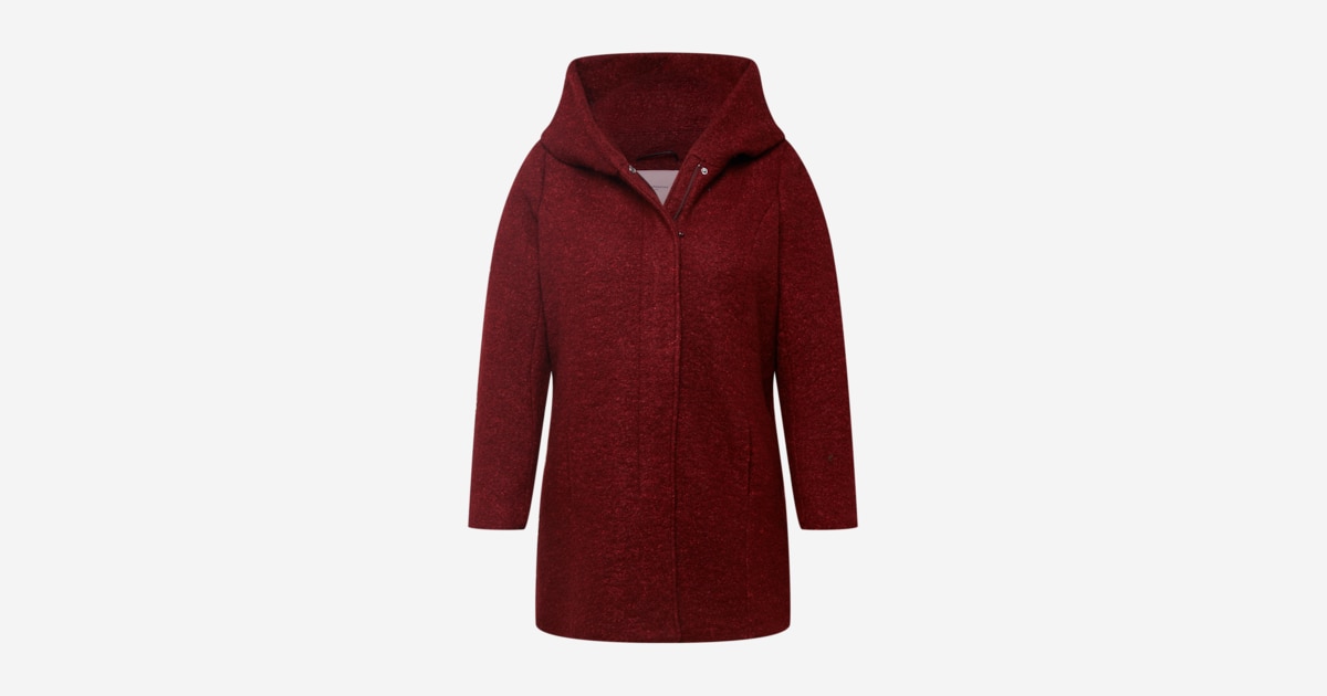 Only Mantel Mantel Dunkelrot Damen ONLY Carmakoma Mantel