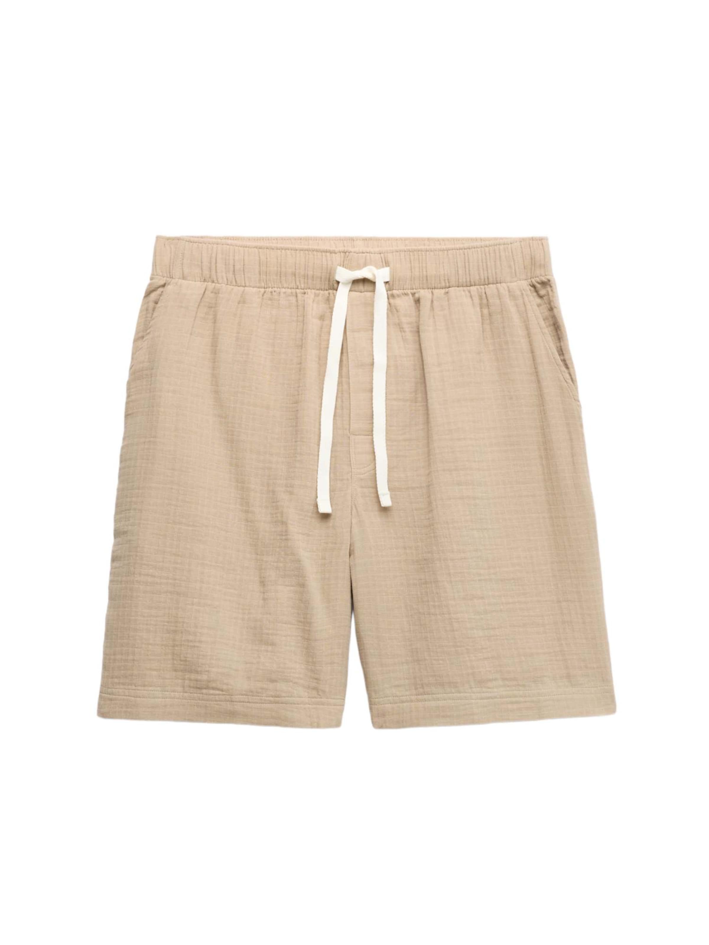 Pantalon de pyjama Marks & Spencer en beige : devant