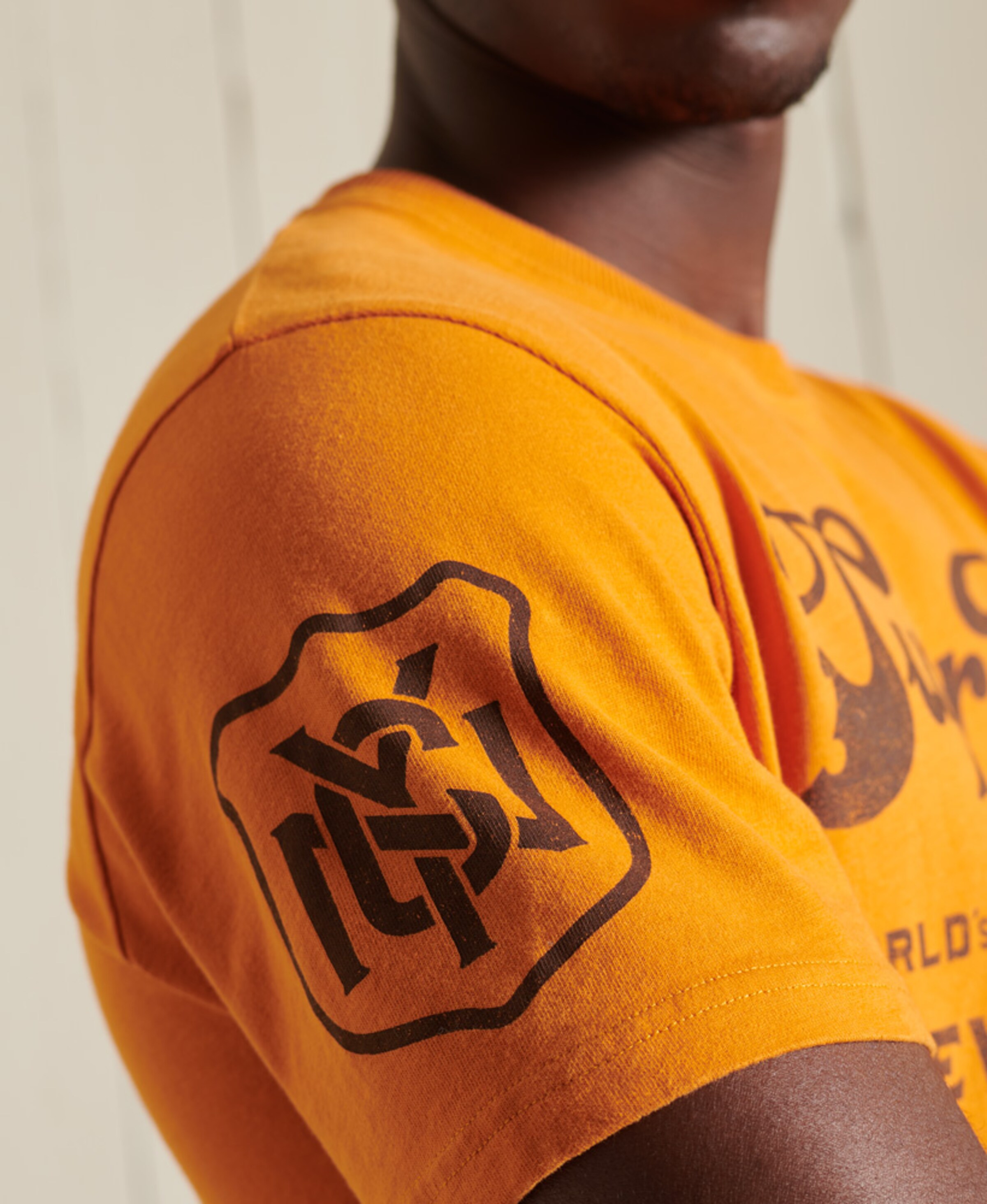 Männer Shirts Superdry T-Shirt 'Workwear' in Orange - OU42757 Männer Shirts Superdry T-Shirt 'Workwear' in Orange - OU42757