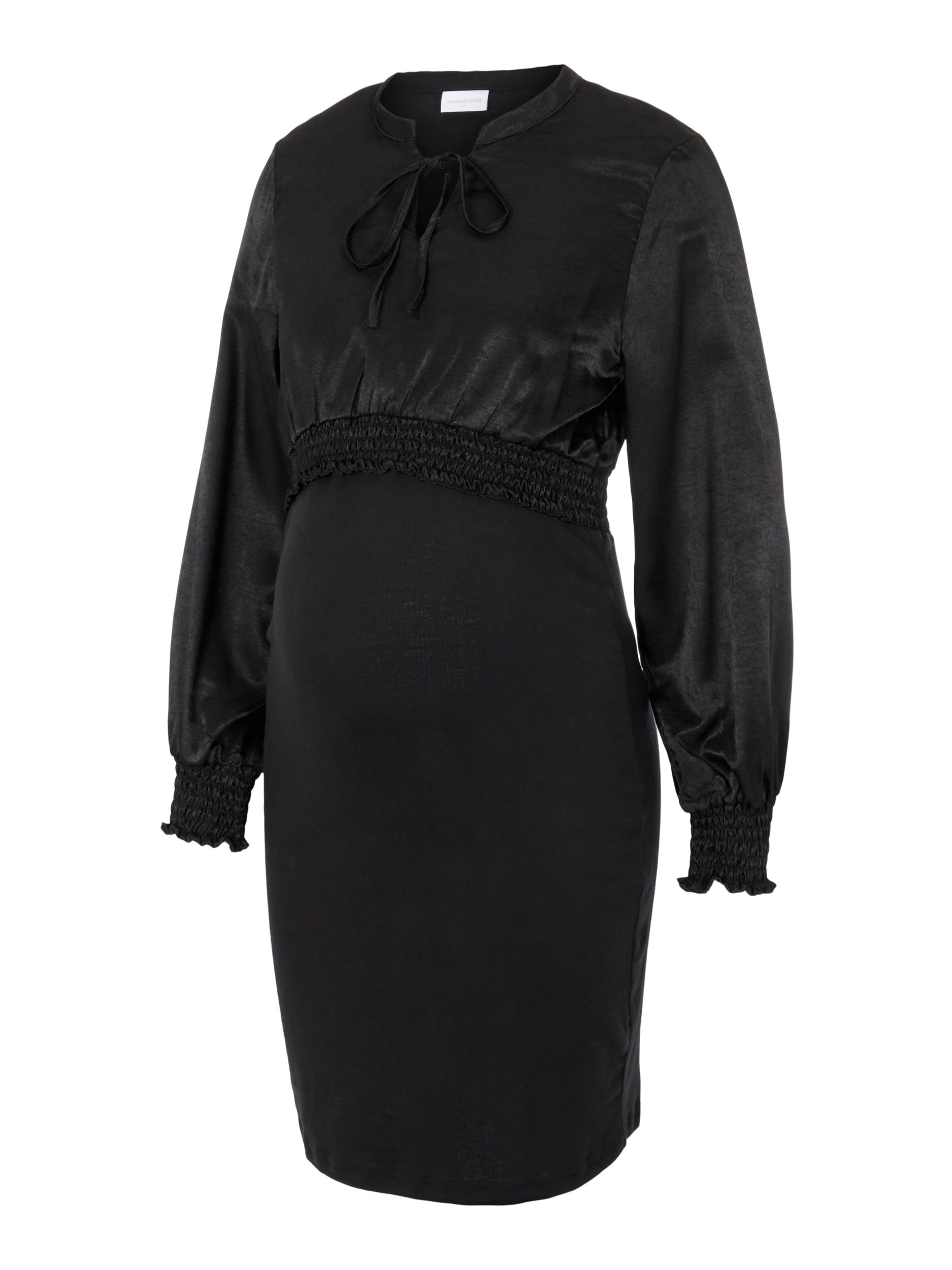 Moda ciążowa qybPE MAMALICIOUS Sukienka MIRABEL w kolorze Czarnym 