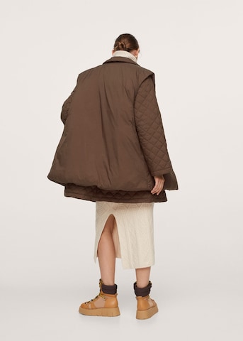 MANGO Winter Coat 'Piruleta' in Brown