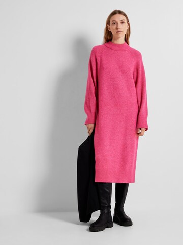 SELECTED FEMME Knitted dress 'Rena' in Pink