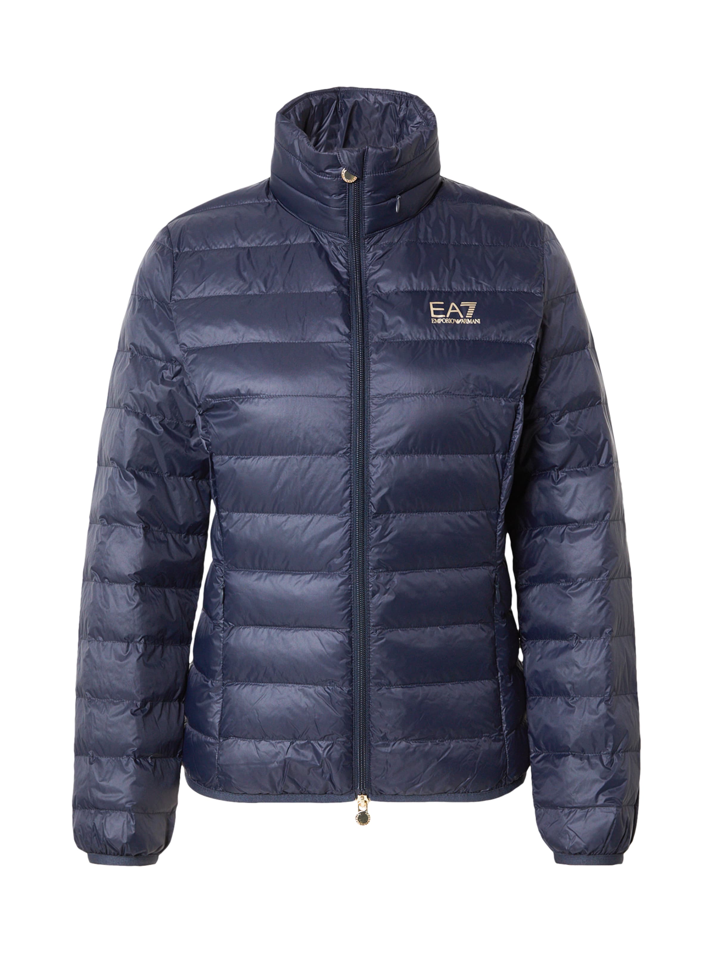 EA7 Emporio Armani Φθινοπωρινό και ανοιξιάτικο μπουφάν σε μπλε: μπροστά