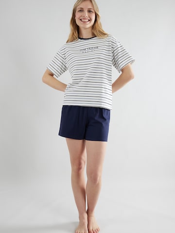 Pantaloni scurți 'Charlotte' de la TOM TAILOR pe albastru: față