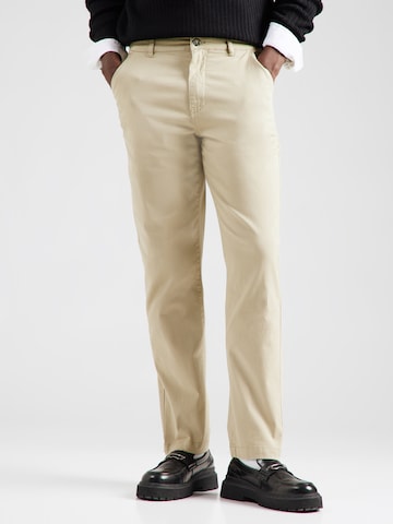 Slimfit Pantaloni chino 'Superflex' di Lindbergh in beige: frontale