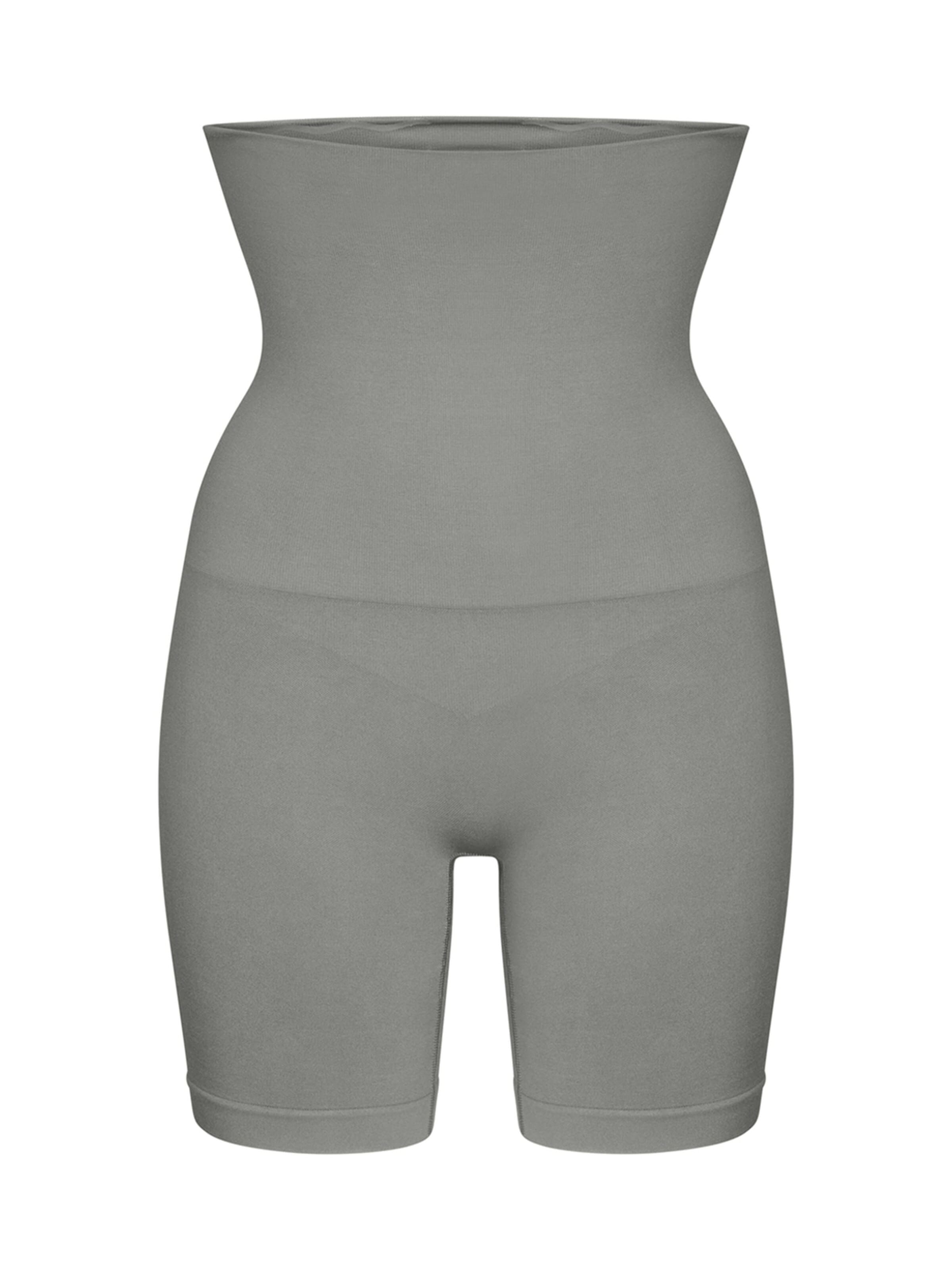 Pantalon modelant 'High Waisted Shaping Shorts' cfab (formerly creamy fabrics) en gris : devant