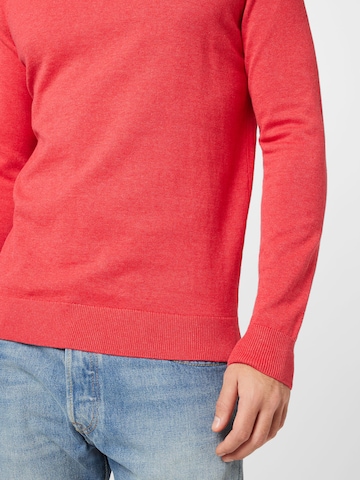 Coupe regular Pull-over TOM TAILOR en rouge