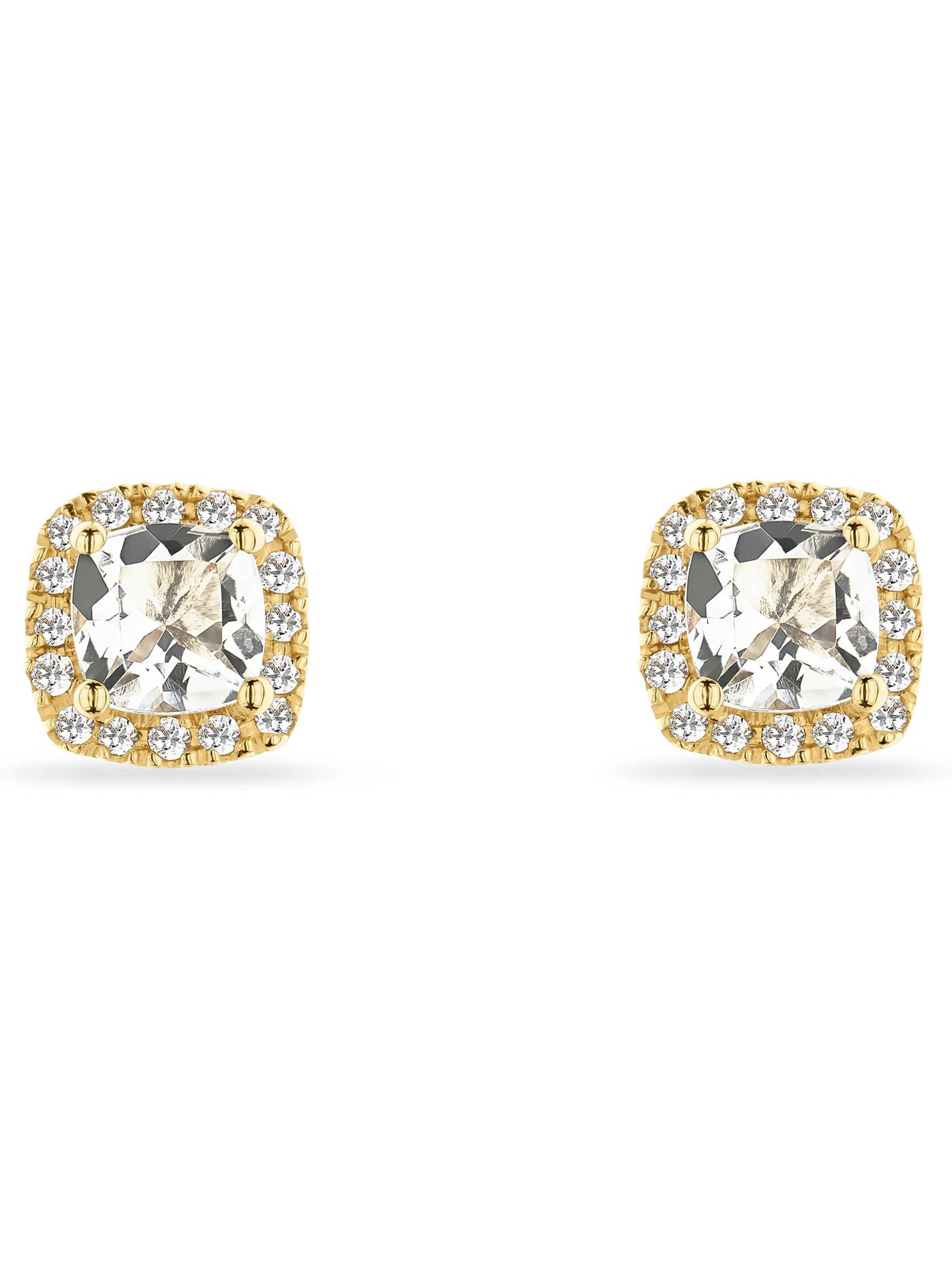 CHRIST Earrings in Gold: front