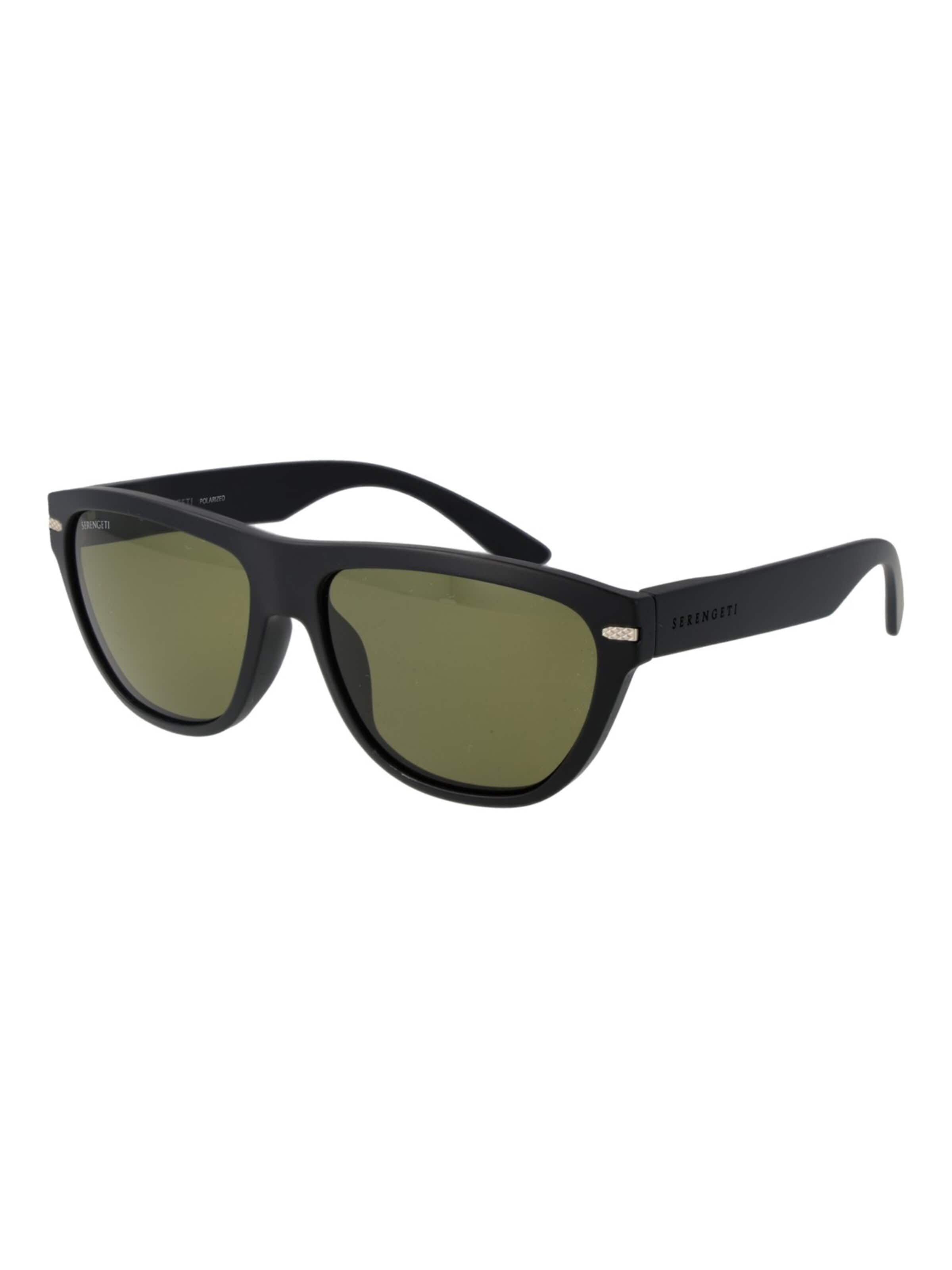 Serengeti Sunglasses in Black: front