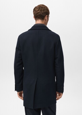 MANGO MAN Between-Seasons Coat in Blue